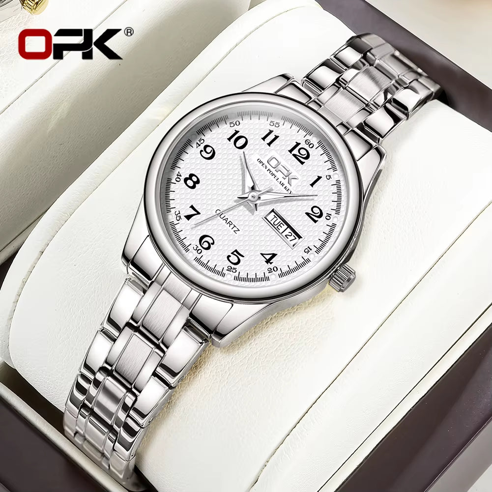 Elevate Your Style with the 8110 Luxury Women's Quartz Watch - Waterproof Stainless Steel Elegance