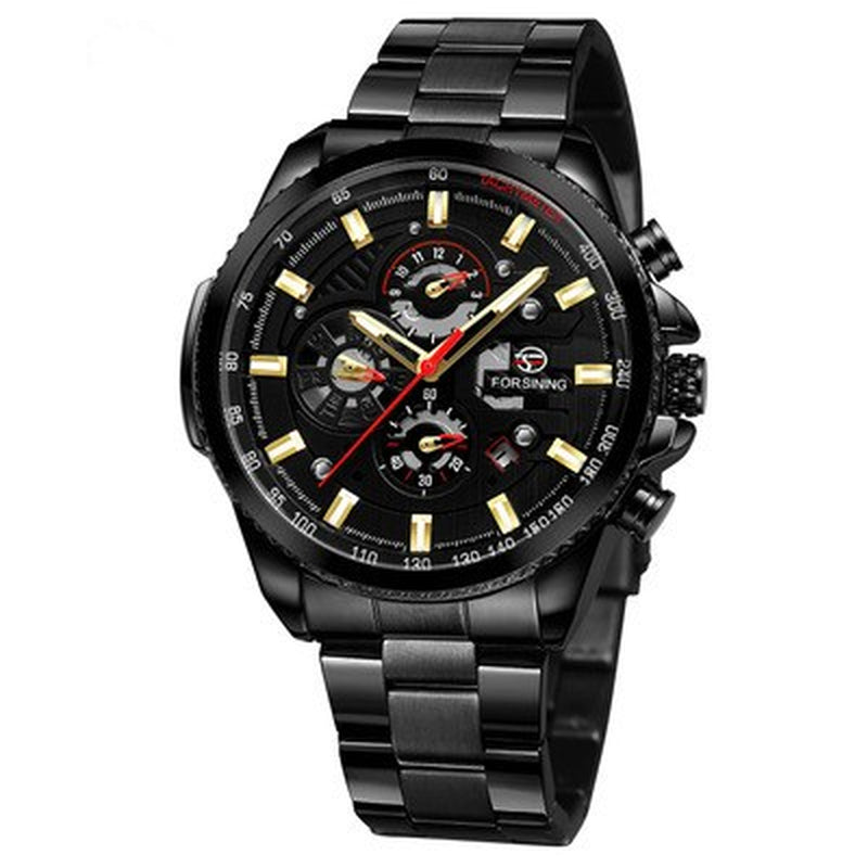 Sleek Automatic Mechanical Men's Watch - Timeless Style and Precision