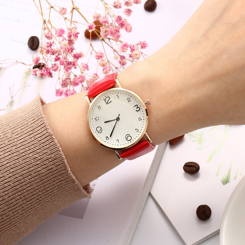 Stylish Leather Quartz Watch for Women - Perfect for Sports and Everyday Wear