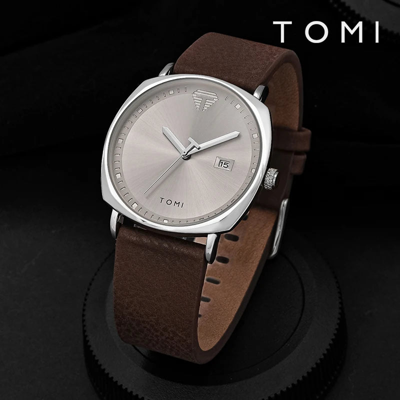 Stylish Men's Minimalist Sports Watch with Calendar - Casual Quartz Timepiece