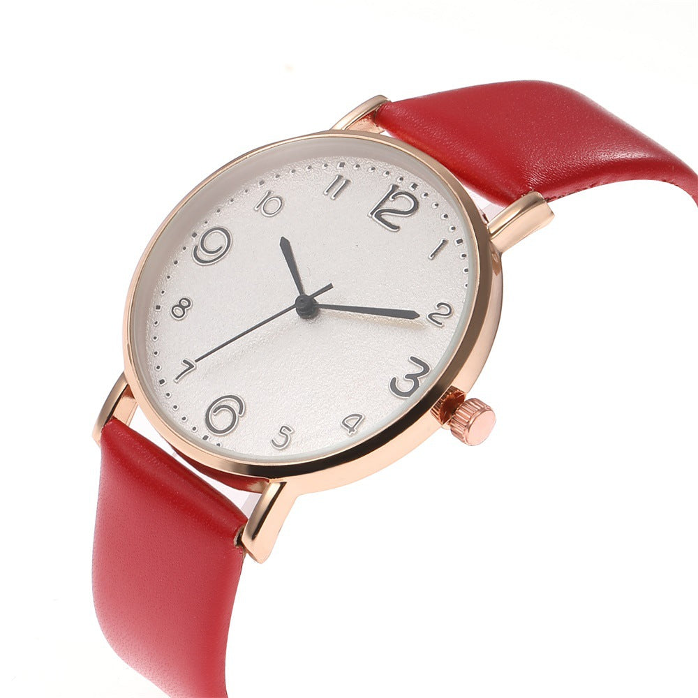 Stylish Leather Quartz Watch for Women - Perfect for Sports and Everyday Wear