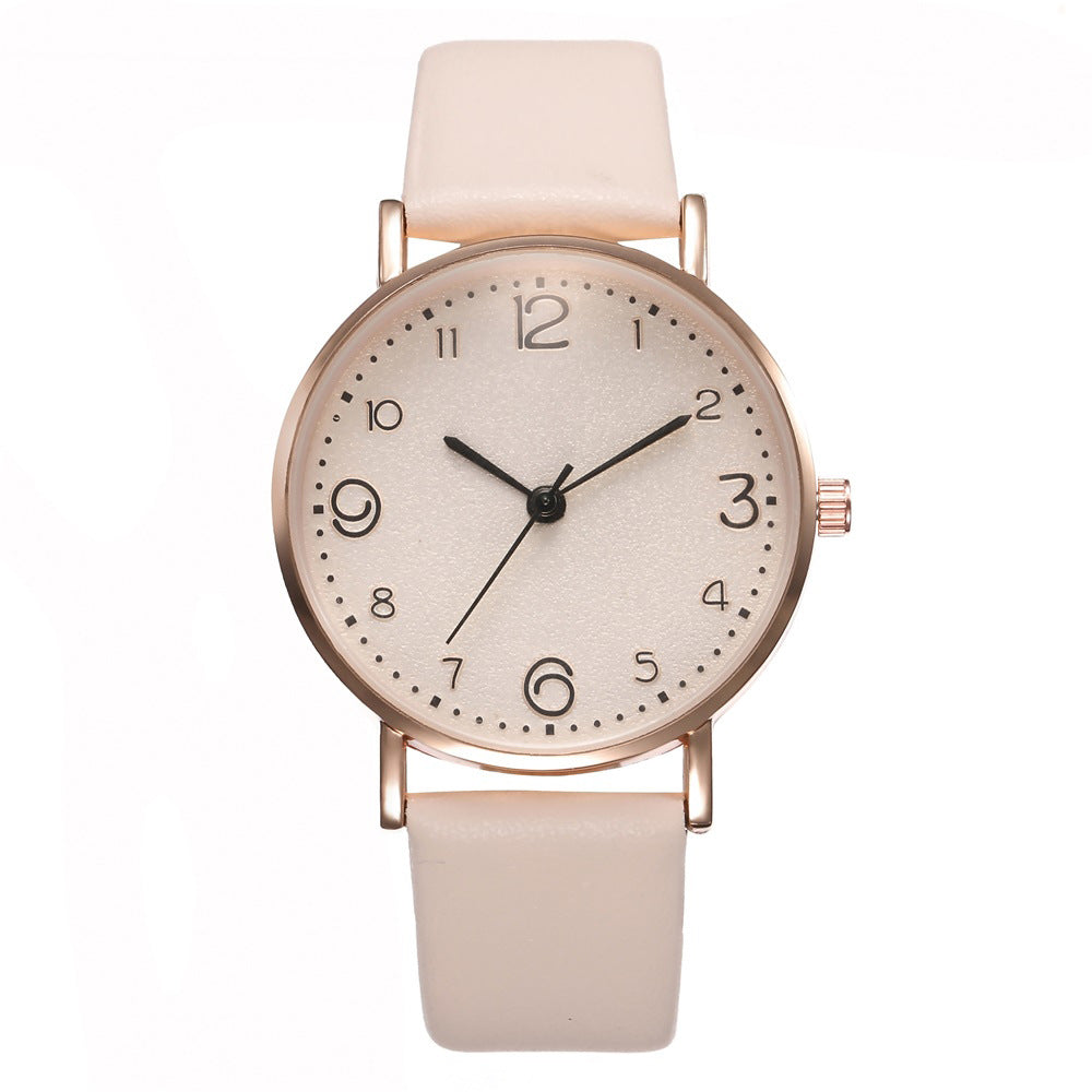 Stylish Leather Quartz Watch for Women - Perfect for Sports and Everyday Wear