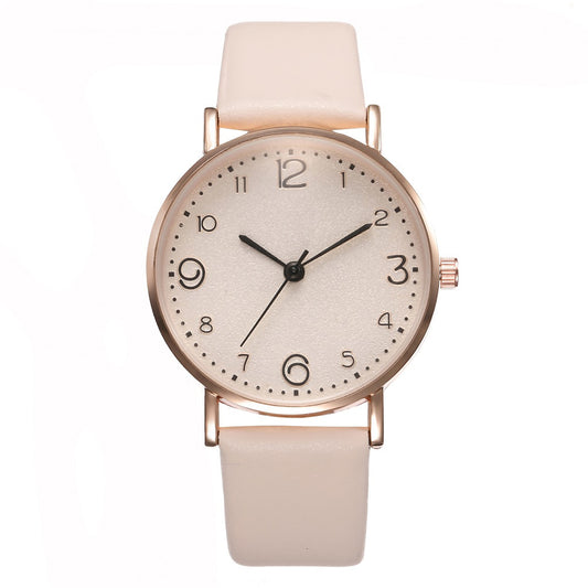 Stylish Leather Quartz Watch for Women - Perfect for Sports and Everyday Wear