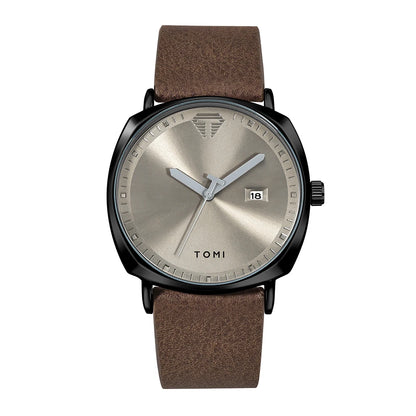 Stylish Men's Minimalist Sports Watch with Calendar - Casual Quartz Timepiece