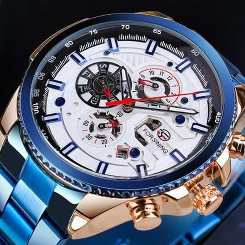 Sleek Automatic Mechanical Men's Watch - Timeless Style and Precision