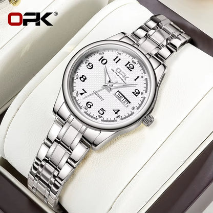 Elevate Your Style with the 8110 Luxury Women's Quartz Watch - Waterproof Stainless Steel Elegance