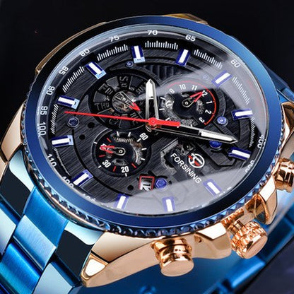 Sleek Automatic Mechanical Men's Watch - Timeless Style and Precision