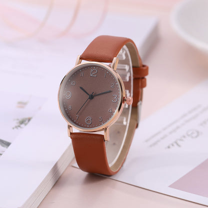 Stylish Leather Quartz Watch for Women - Perfect for Sports and Everyday Wear