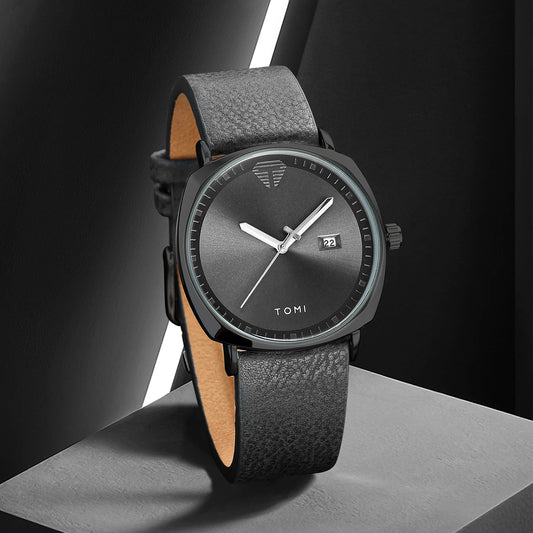 Stylish Men's Minimalist Sports Watch with Calendar - Casual Quartz Timepiece
