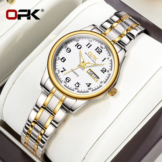 Elevate Your Style with the 8110 Luxury Women's Quartz Watch - Waterproof Stainless Steel Elegance